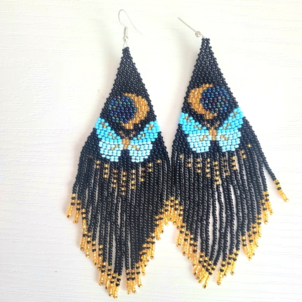 Boho Handmade Beaded Earrings
